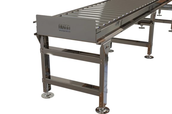 Food-grade stainless steel roller conveyor