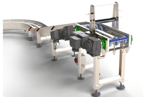 Food-grade plastic modular belt conveyor